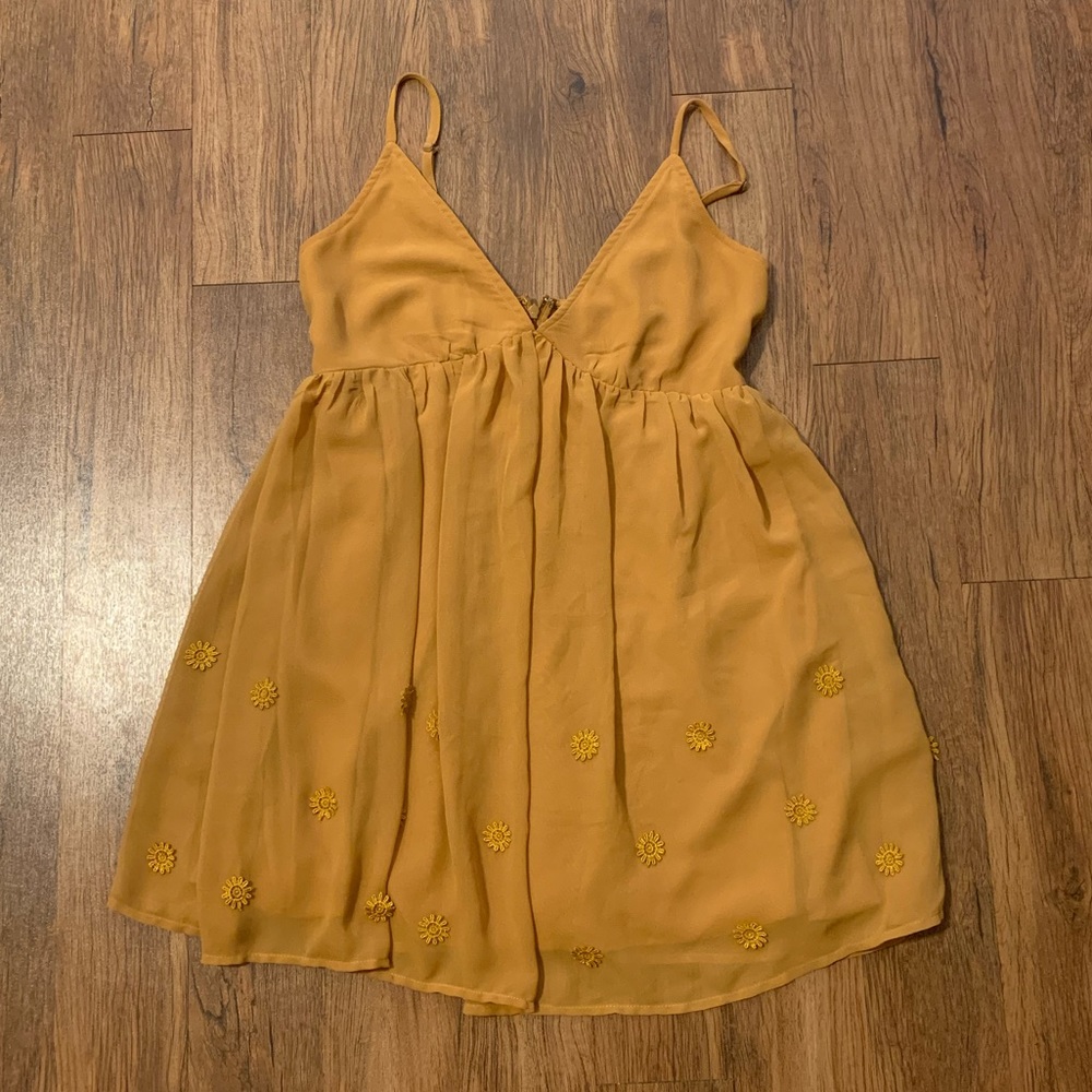 Forever 21 Mustard Yellow Dress